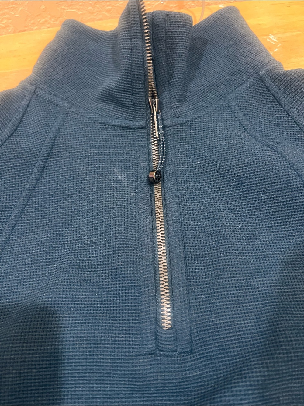 lululemon athletica Women's Half-Zip Scuba Cropped Funnel Neck Waffle size:L - Picture 4 of 6
